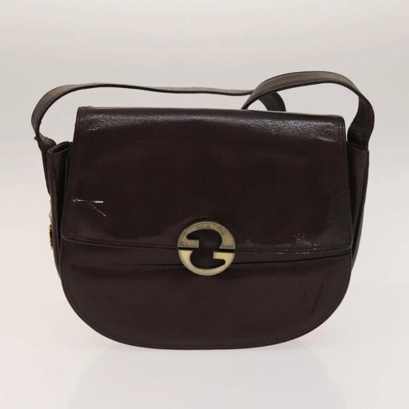 GUCCI GG Canvas Bag Leather 2Set Black Brown Auth 138508 - Picture 8 of 13